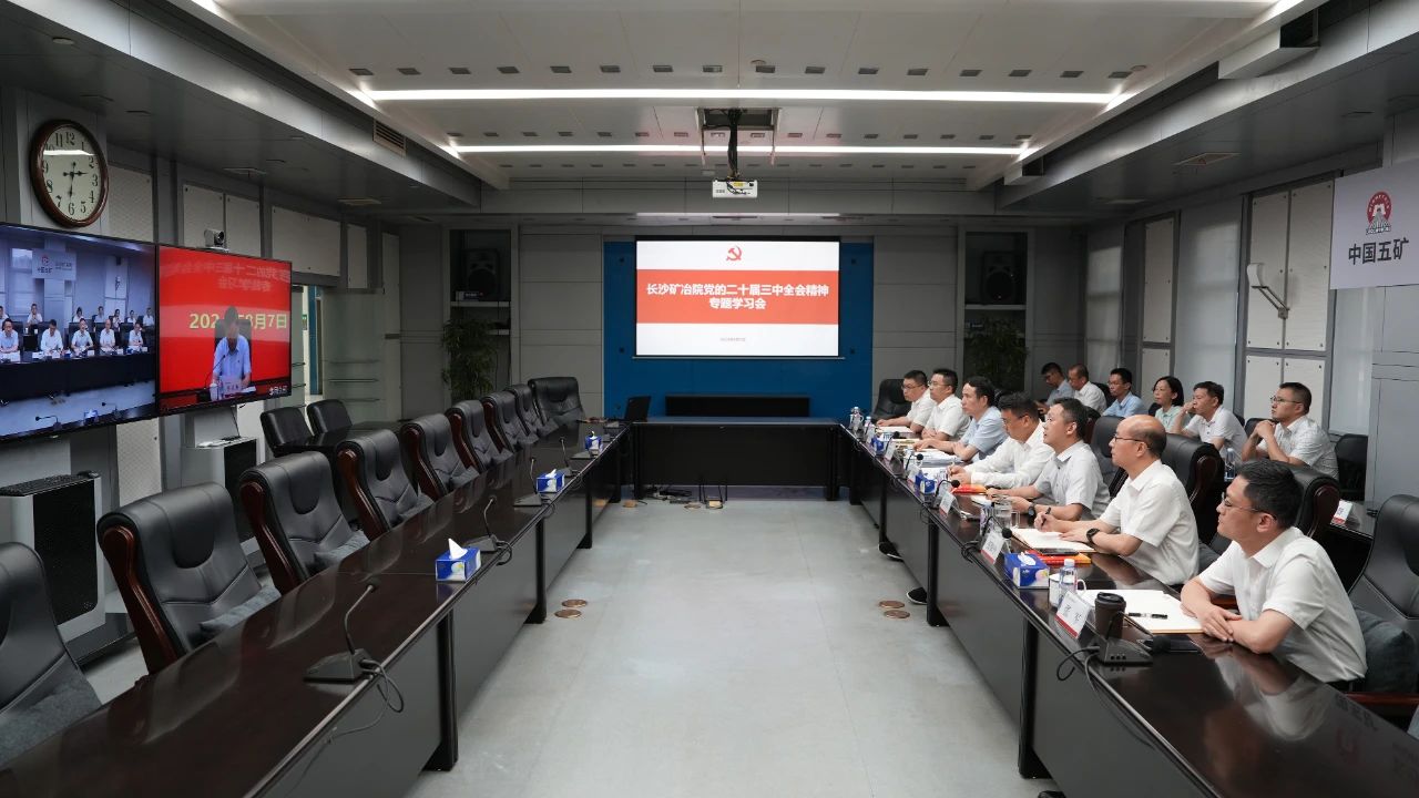 长沙矿冶院党委理论学习中心组专题学习党的二十届三中全会精神